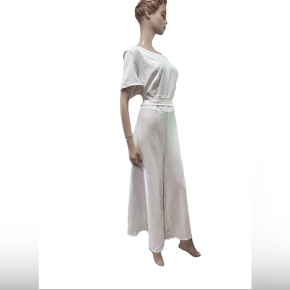 Lane Bryant White Jumpsuit with Tie Waist - Picture 4 of 16